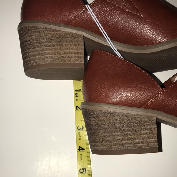 Cynthia Rowley Sz 8 Chunky Ankle Western 2”- Heeled Cinnamon Brown - Picture 10 of 10
